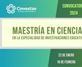 Maestría. Departamento de Investigaciones Educativas