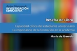 María de Ibarrola. Capacidad crítica del estudiante universitario. La importancia de la formación en la academia.