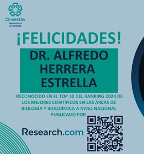 Dr. Alfredo Herrera Estrella en el top 10 del ranking de los mejores...